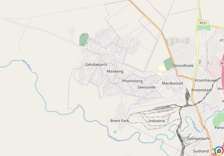 Map location of Constantia